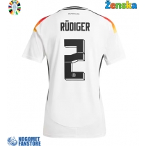 Njemačka Antonio Rudiger #2 Domaci Dres za Ženska EP 2024 Kratak Rukav